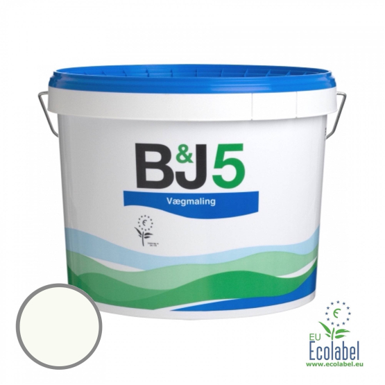 B&J5 vægmaling glans 5 Mat - Køb super dækkende vægmaling online