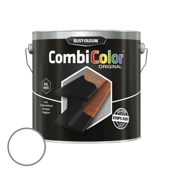 CombiColor Blank Hvid 2,34 L - Køb billig metalmaling mod rust her!