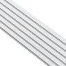 Akustikpanel træpanel Basic Hvidmalet 278cm. - Hvid akustik panel med gråt akustikfilt Akustikpanel træpanel Basic Hvidmalet 278cm. - Hvid akustik panel med gråt akustikfilt