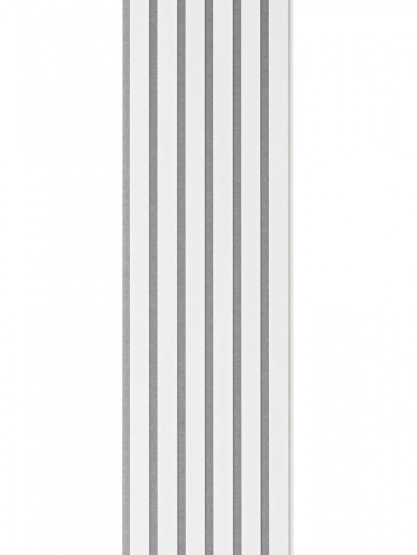 Akustikpanel træpanel Basic Hvidmalet 278cm. - Hvid akustik panel med gråt akustikfilt