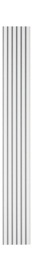 Akustikpanel træpanel Basic Hvidmalet 278cm. - Hvid akustik panel med gråt akustikfilt