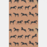 HORSE 193 Brun tapet med sorte Galoperende heste - Ferm Living tapet HORSE 193 Brun tapet med sorte Galoperende heste - Ferm Living tapet