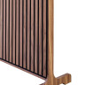 Akustik skillevæg Valnød sort MDF B:125cm. X H:120cm. - Køb skillerums væg i træ Akustik skillevæg Valnød sort MDF B:125cm. X H:120cm. - Køb skillerums væg i træ