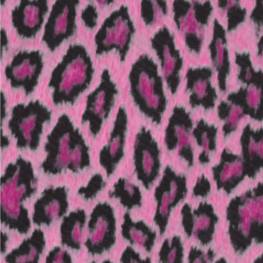 Pink Leopard skin klæbefolie 45cm. 2 meter - Lyserød Leopardskin folie