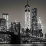 Brooklyn Bridge New York Sort-hvid - Køb non-woven fototapet billigt her Brooklyn Bridge New York Sort-hvid - Køb non-woven fototapet billigt her