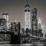 Brooklyn Bridge New York Sort-hvid - Køb non-woven fototapet billigt her Brooklyn Bridge New York Sort-hvid - Køb non-woven fototapet billigt her
