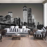 Brooklyn Bridge New York Sort-hvid - Køb non-woven fototapet billigt her Brooklyn Bridge New York Sort-hvid - Køb non-woven fototapet billigt her