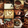 Kaffebønner I Love Coffee - Køb fototapet i non-woven kvalitet Kaffebønner I Love Coffee - Køb fototapet i non-woven kvalitet