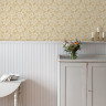 Gul tapet med tætte blomster - Køb gammalsvenska tapeter her! Gul tapet med tætte blomster - Køb gammalsvenska tapeter her!
