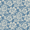 Blå tapet med tætte blomster - Køb gammalsvenska tapeter her! Blå tapet med tætte blomster - Køb gammalsvenska tapeter her!