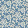 Blå tapet med tætte blomster - Køb gammalsvenska tapeter her! Blå tapet med tætte blomster - Køb gammalsvenska tapeter her!