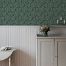 Grøn tapet med tætte blomster - Køb gammalsvenska tapeter her! Grøn tapet med tætte blomster - Køb gammalsvenska tapeter her!