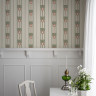 Beige tapet med blomsterstriber i rød og grøn - Køb gammalsvenska tapeter her! Beige tapet med blomsterstriber i rød og grøn - Køb gammalsvenska tapeter her!