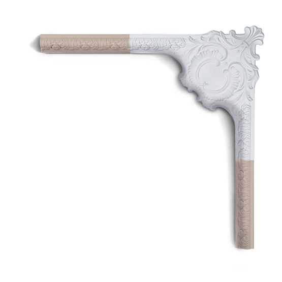 Stukhjørne med blade