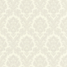 Råhvid tapet med lys grå damask - Flot gammeldags look Råhvid tapet med lys grå damask - Flot gammeldags look