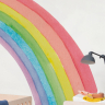 Stor flot akvarel regnbue - Flot fotostat med regnbuen i farver