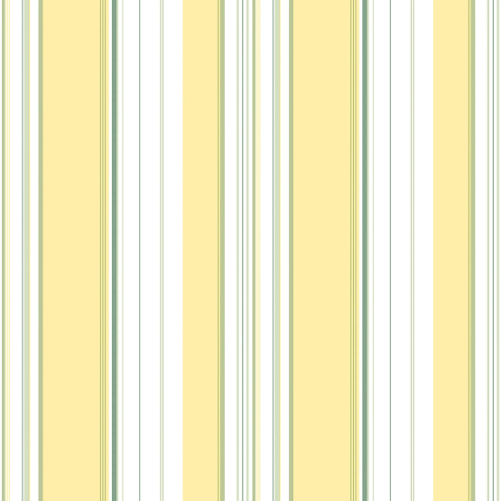 Forskellige striber i gul, grøn og hvid | Køb flot tapet med striber