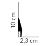 Minimalistisk fodliste 10 cm. høj - Køb flot fodpanel billigt online