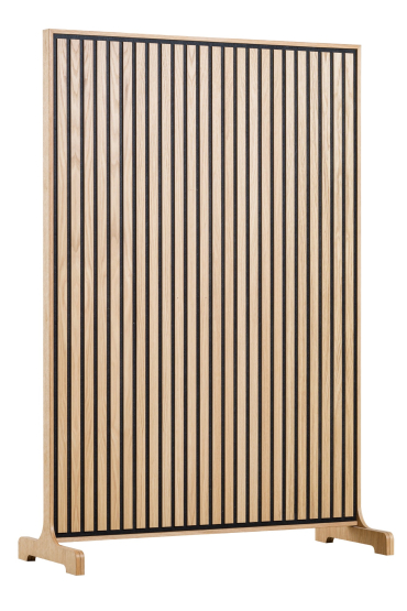 Akustik skillevæg Flexi Wall 125X120cm. - Køb skillerums væg i træ