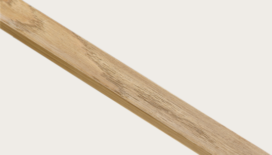 Hylde i eg finér til akustikpanel  - Brun olie