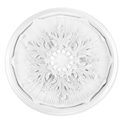 Elegant stuk roset med enkel blomst