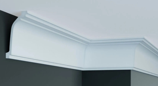 P836 Stukliste med bue og skarp kant - Grand Decor